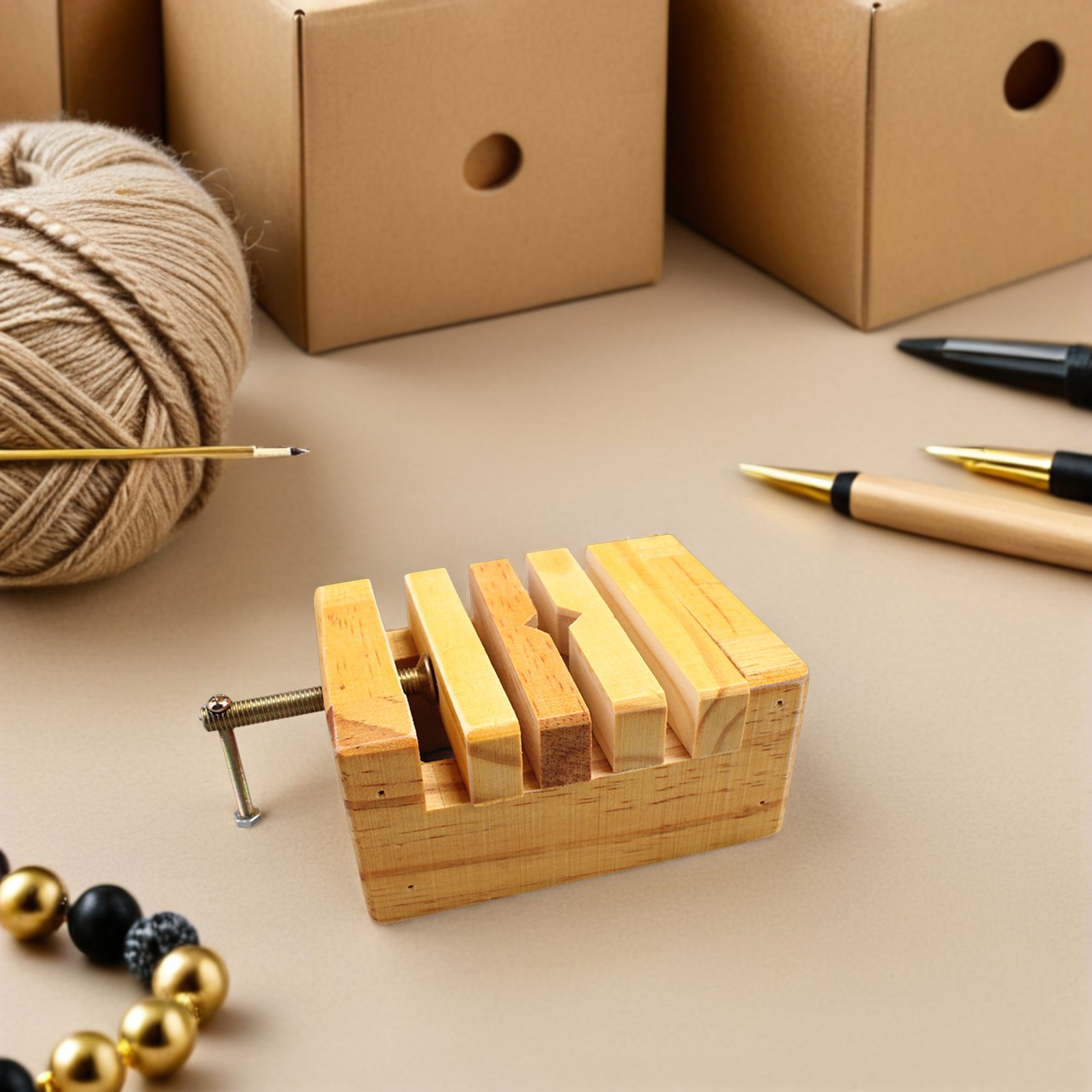 Woodworking Shop - Wooden Clamp Engraving Vise Seal Engraving