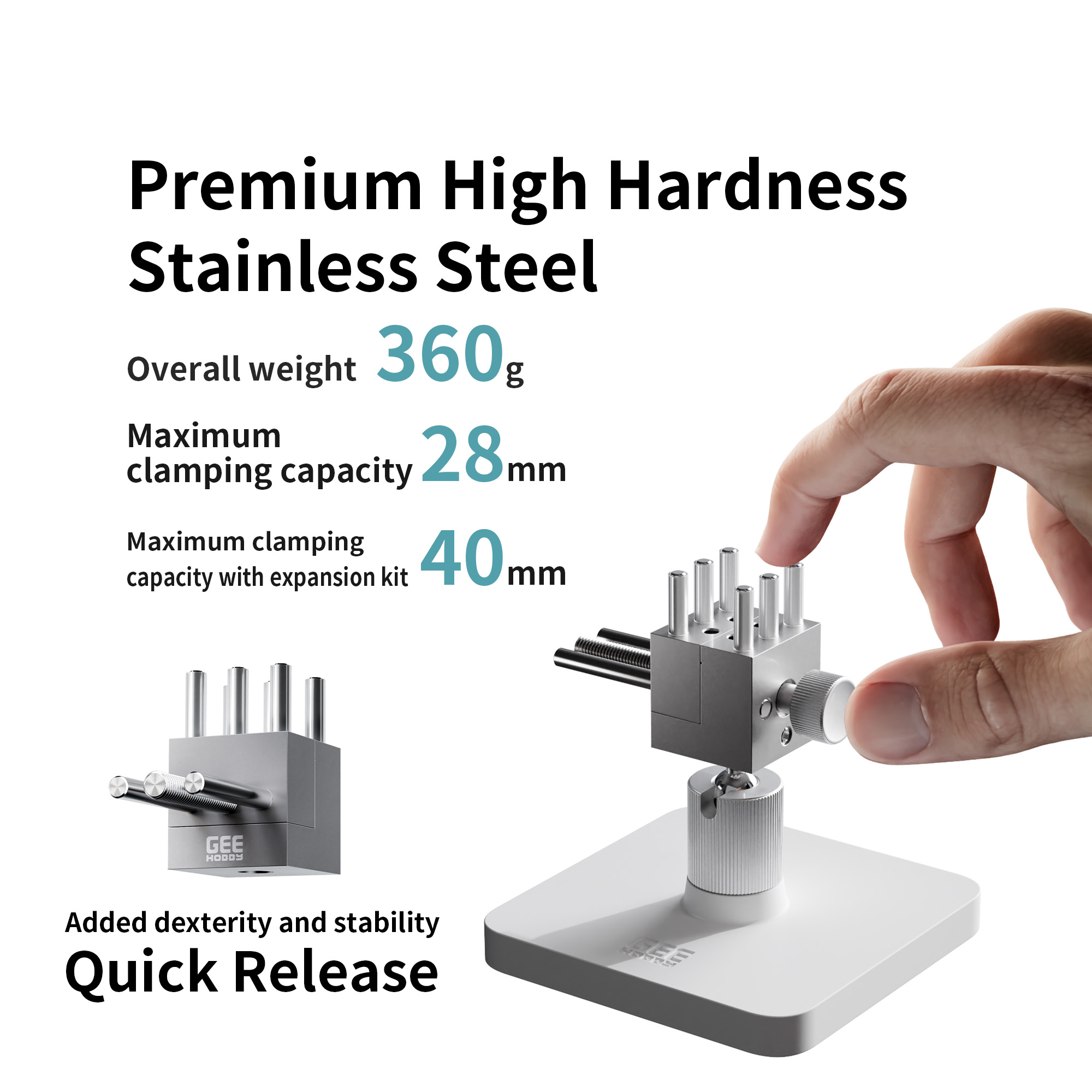 Woodworking Quick Release Vise - Geehobby Stainless Steel Hobby Vise GH-TV