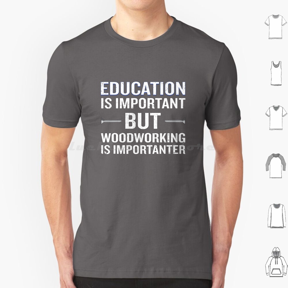Woodworking Quotes Funny - Woodworking Is Importanter Funny Carpenter T