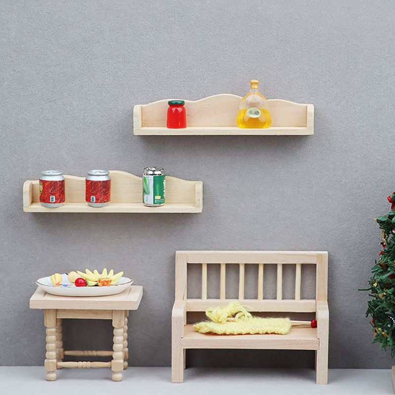 Woodworking Room - 1Pc Dollhouse Miniature Wall Shelf Hanging