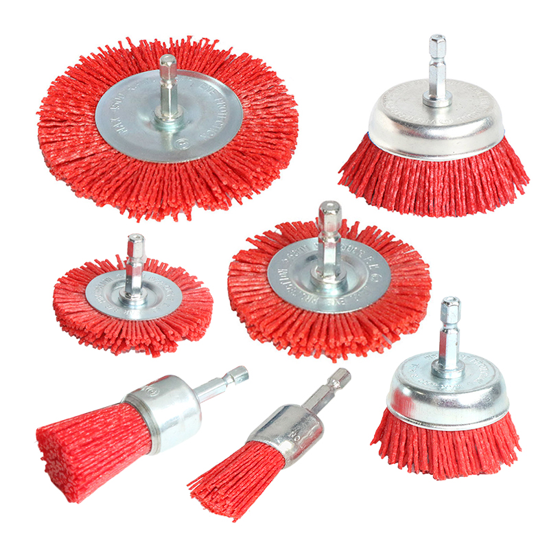 Woodworking Drill - Nylon Cup Brush Abrasive Wire Wheel