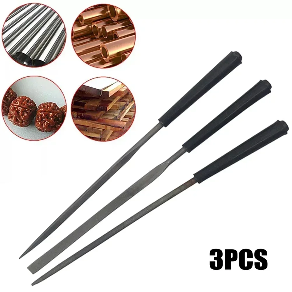 Woodworking Files And Rasps - 3pcs Needle Files Set Small Steel