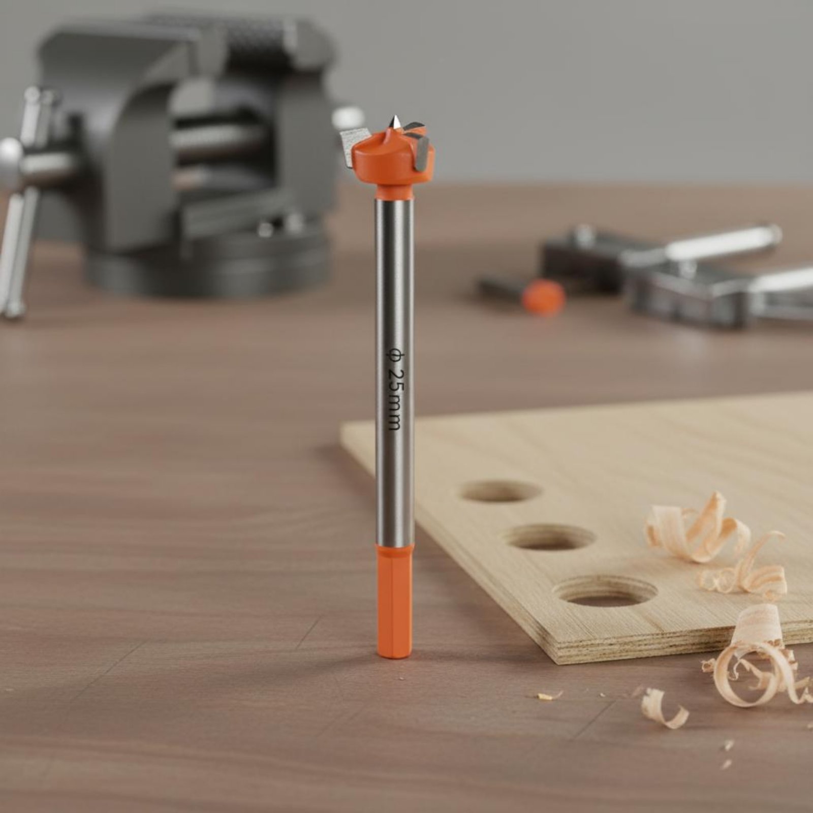 Woodworking Drill Bits - 35mm Hinge Hole Jig 3-Blade 35