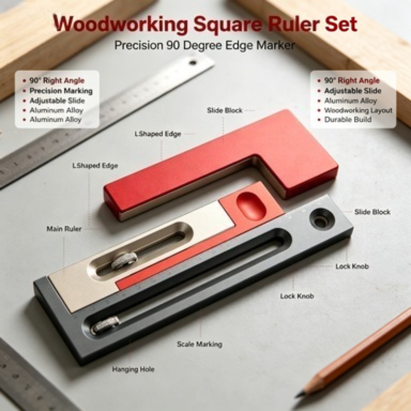 Woodworking Kerf - Multifunctional Table Saw Kerf Gauge Tenon