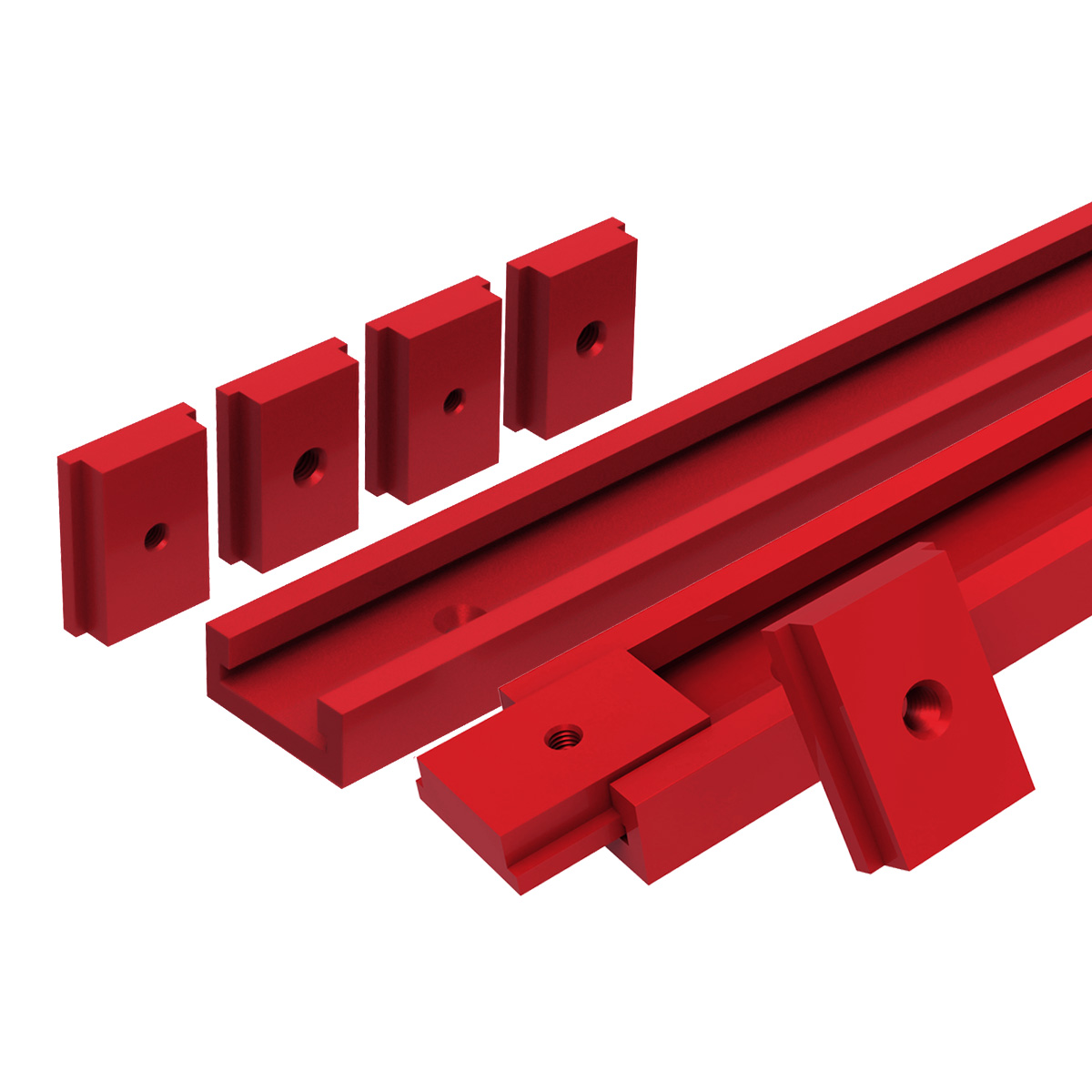 Woodworking Jigsaw - T30 Track 50cm Aluminium T-Slider T