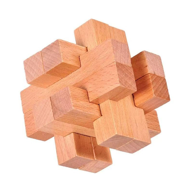 Woodworking For Beginners - Wooden Brain Teaser for Adults Kids