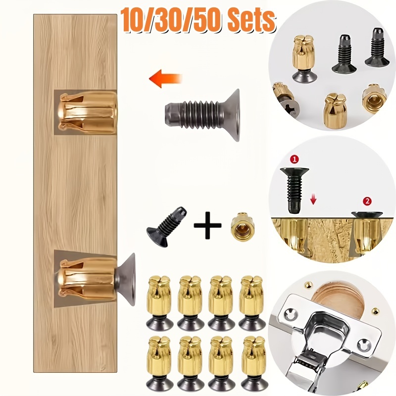 Woodworking Shop - 10/30/50 Sets Reusable Hinge Repair Inserts