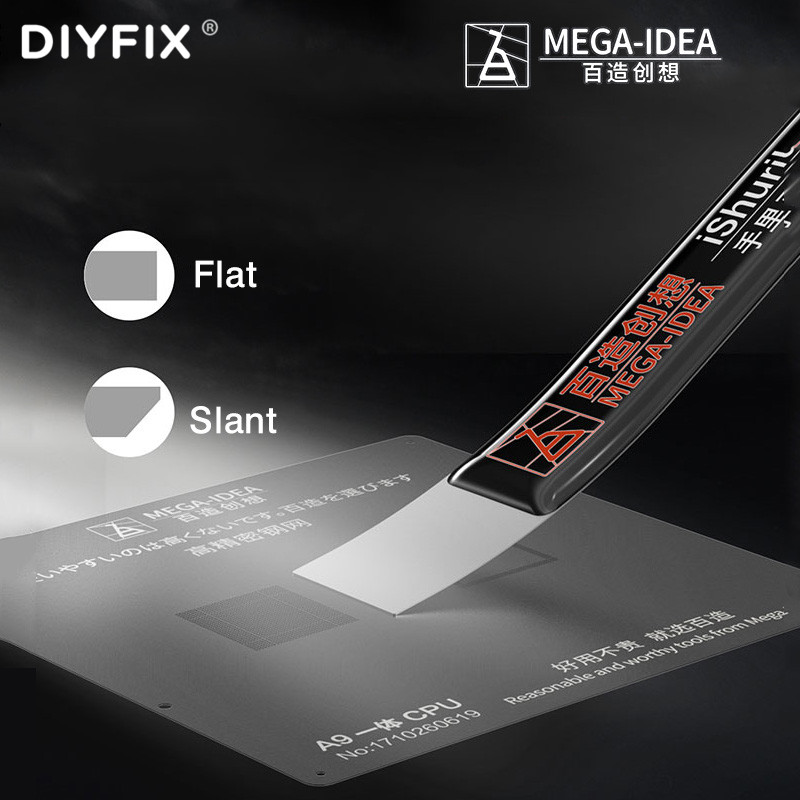 Card Scraper Steel - MEGA-IDEA T0.2MM Scraping Tin Knife Flat