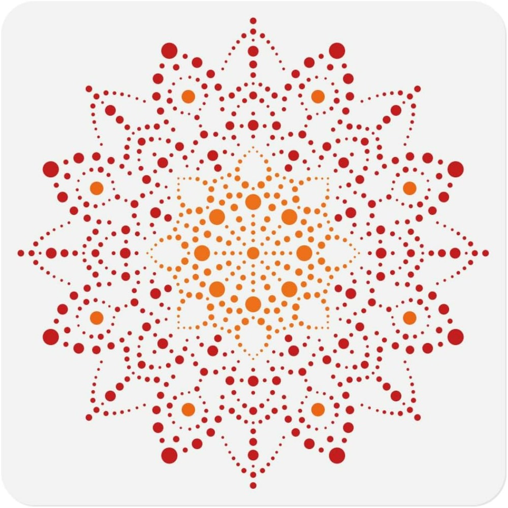 Dot Mandala Stencil Template 1 - огляд і ціна Woodworking Room