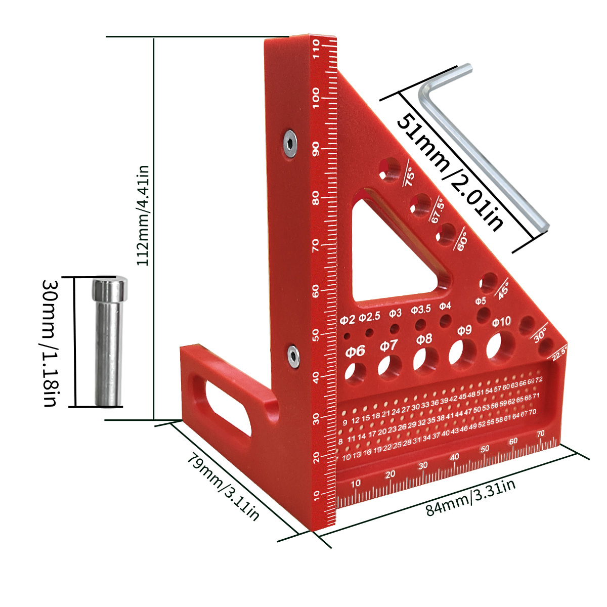 3D Multi-Angle Measuring Ruler - огляд і ціна Woodworking For Engineers