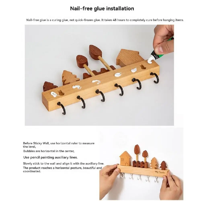 Charming Solid Wood Key Hook R - огляд і ціна Woodworking Room