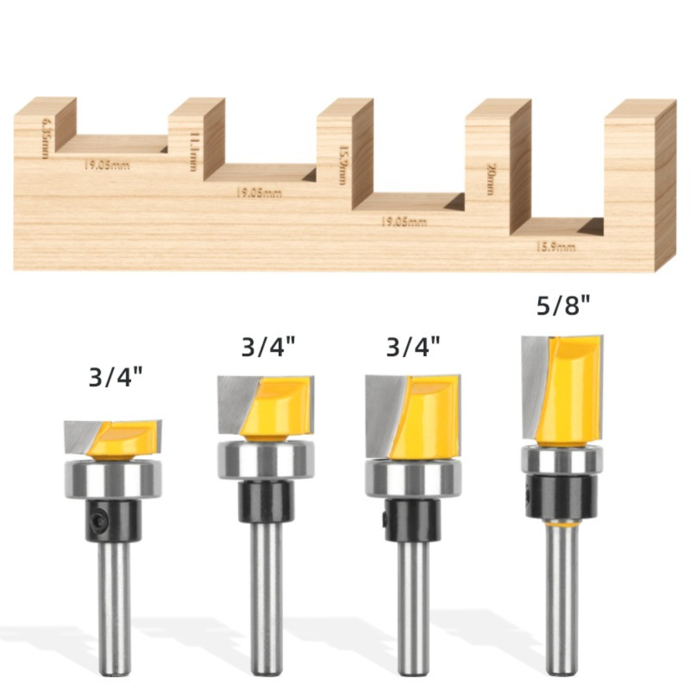 1/4Inch Shank Flush Trim Route - огляд і ціна Woodworking Groove