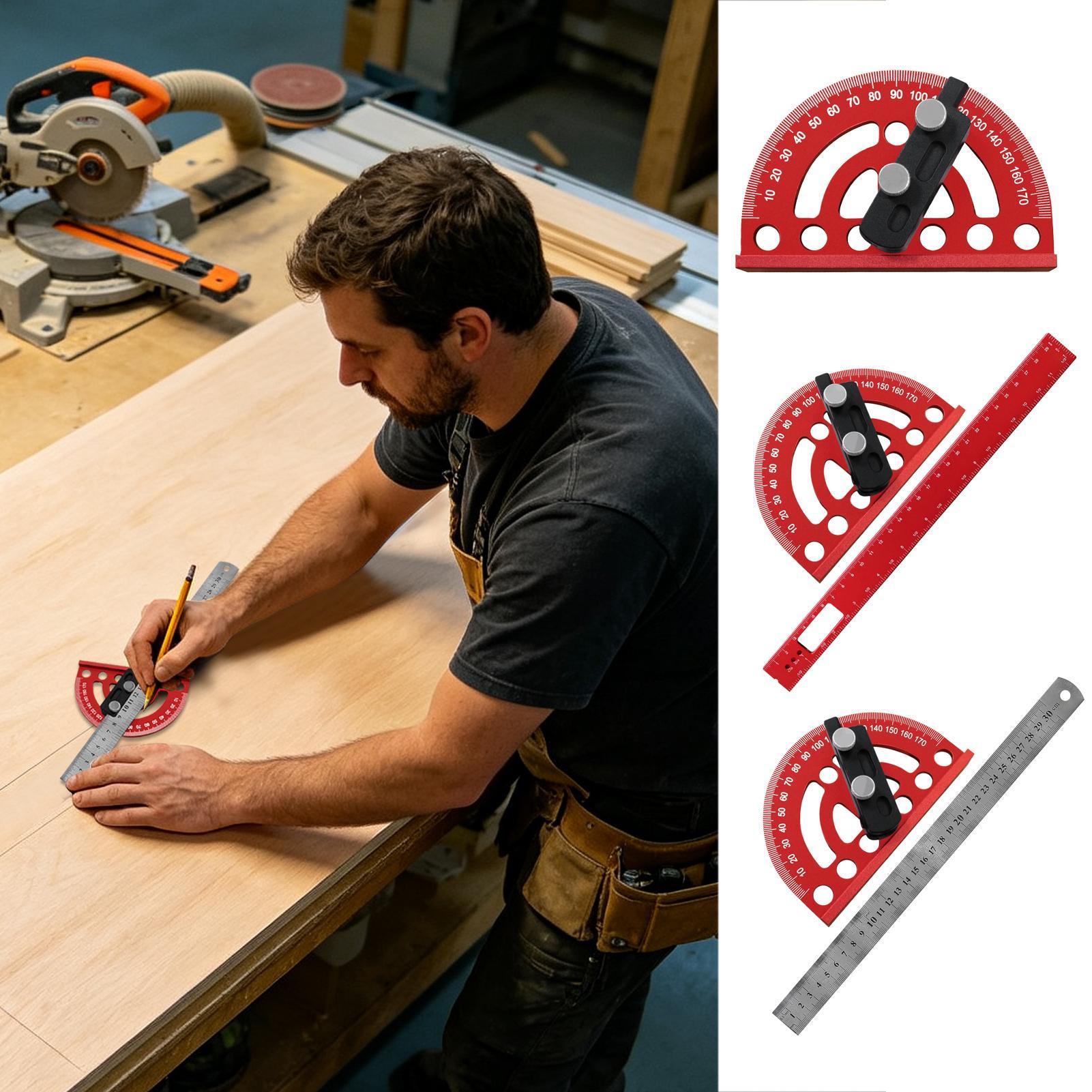 Angle Ruler Precision 0-180 De - огляд і ціна Woodworking For Engineers