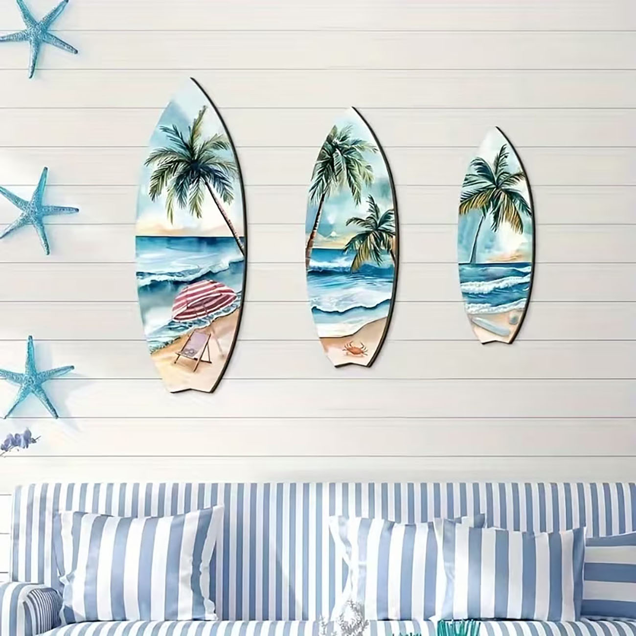 3pcs Ocean View Surfboard Wood - огляд і ціна Woodworking Room