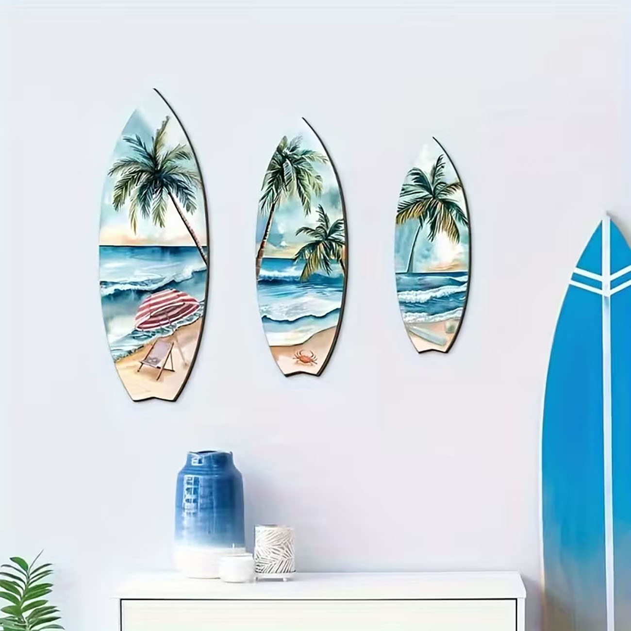 3pcs Ocean View Surfboard Wood - огляд і ціна Woodworking Room