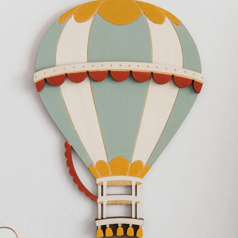 3D Wooden Hot Air Balloon Deco - огляд і ціна Woodworking Room