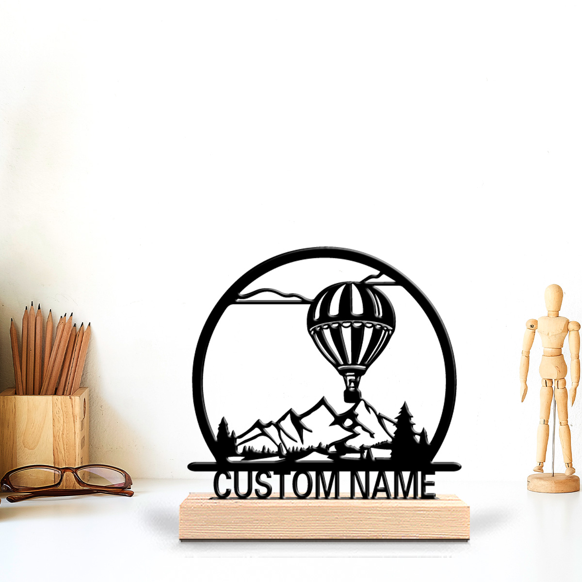 1pc Hot air balloon Customized - огляд і ціна Wood Woodworking