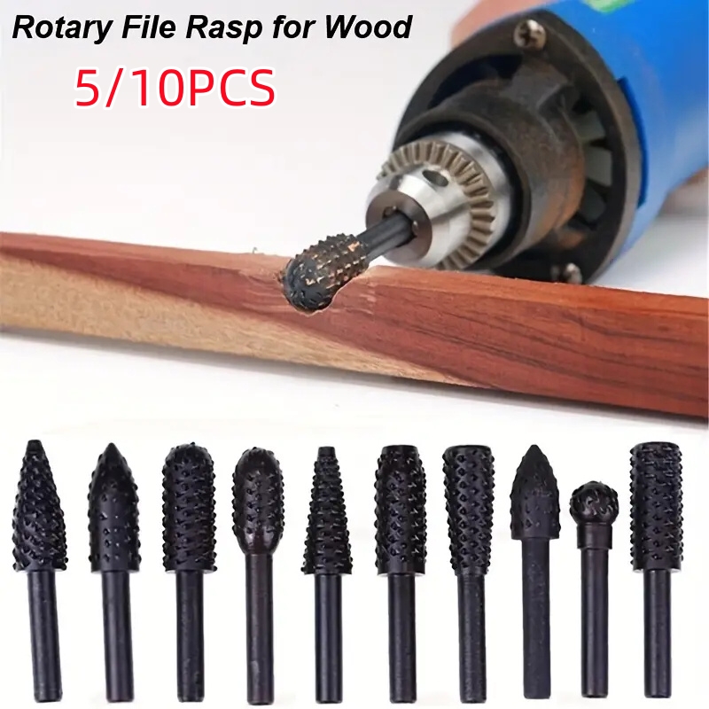 5PCS/10PCS 6mm Shank Rotary Bu - огляд і ціна Woodworking Files And Rasps
