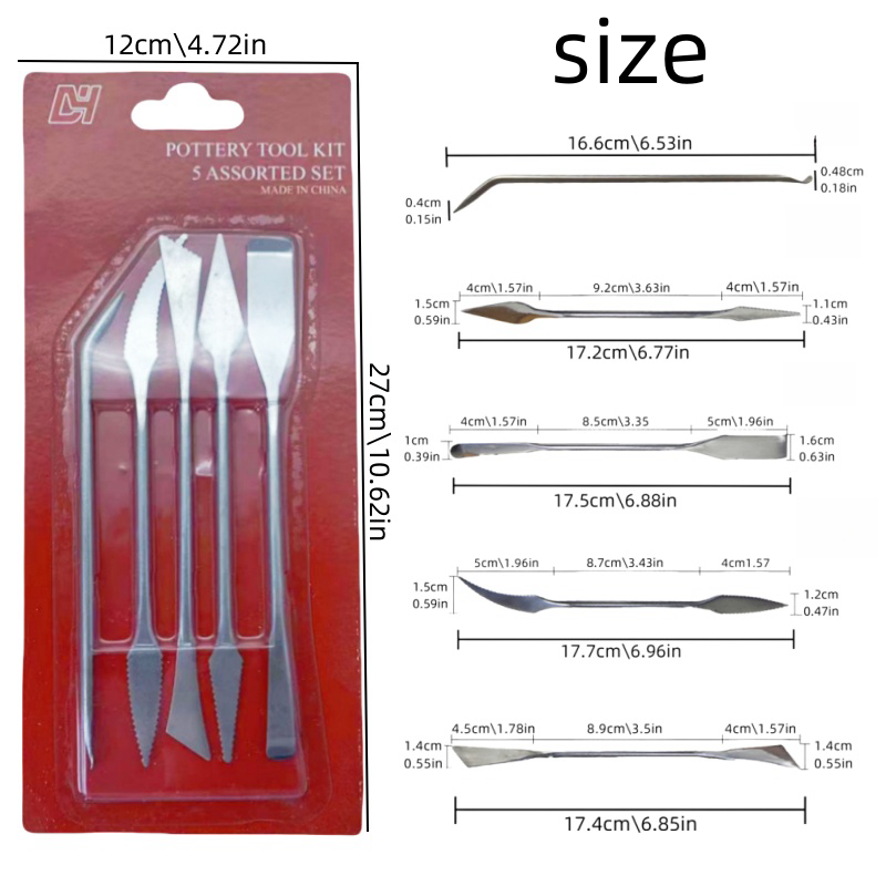 5-Piece Set of Stainless Steel - огляд і ціна Card Scraper Steel