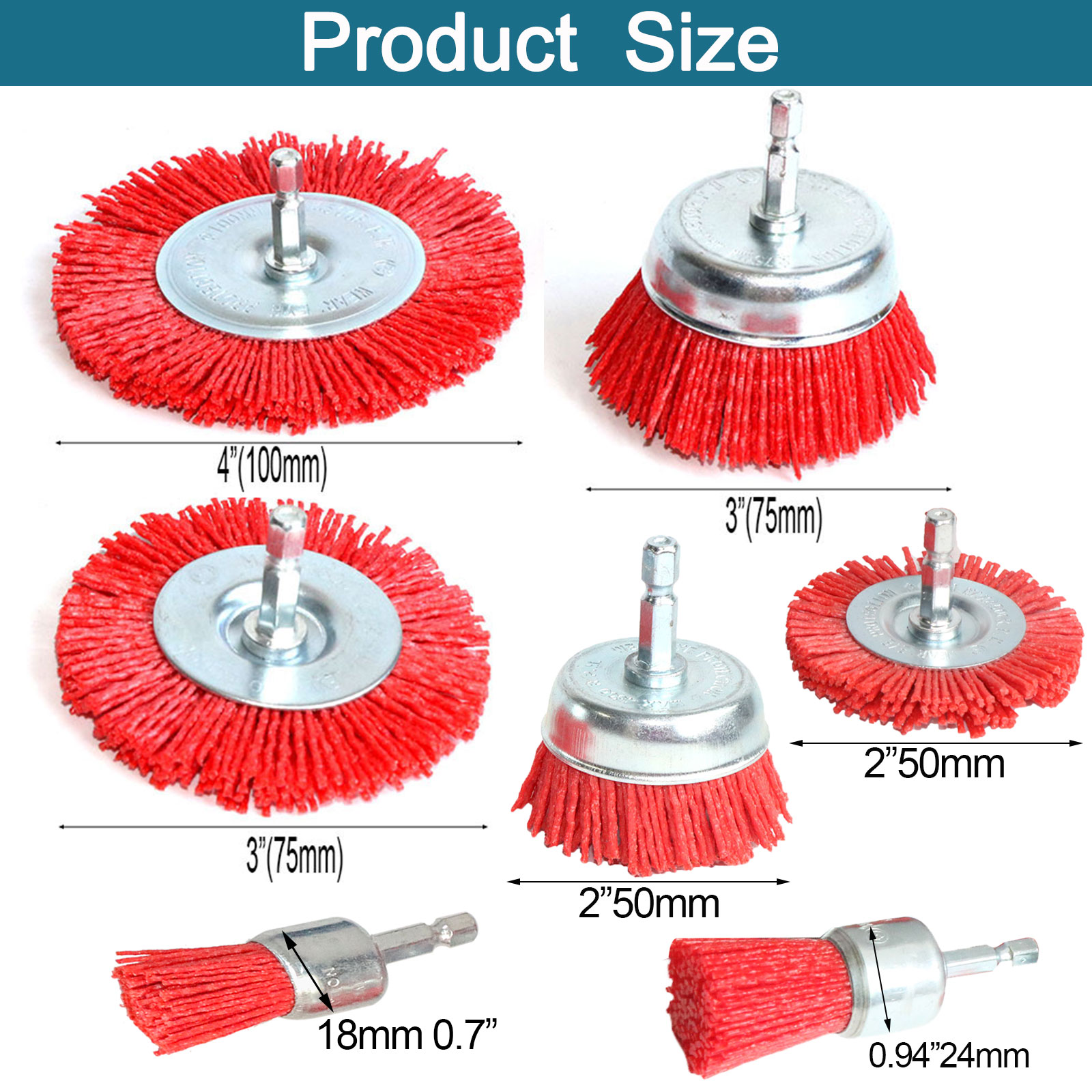 Nylon Cup Brush Abrasive Wire  - огляд і ціна Woodworking Drill