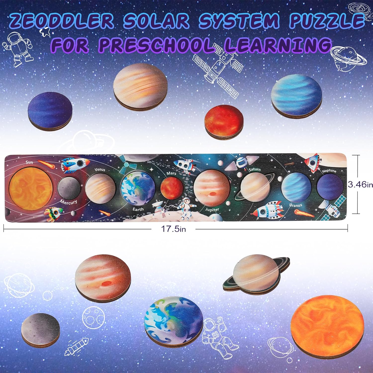 Children Wooden Space Planet P - огляд і ціна Woodworking Jigsaw