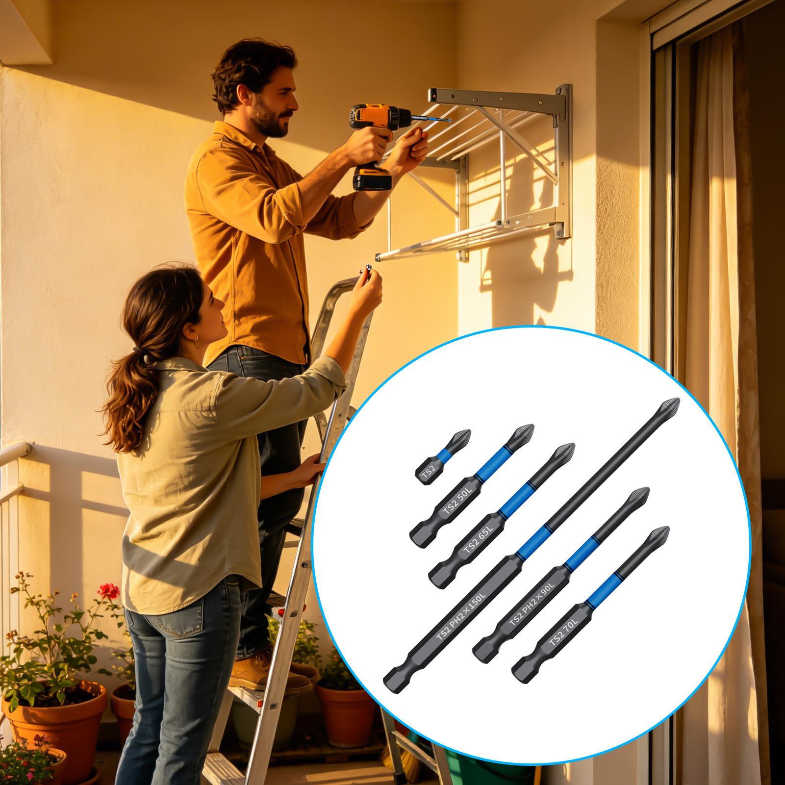 Drill Screwdriver Bit Set 6-Pi - огляд і ціна Woodworking Drill Bits