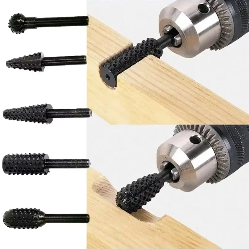 5pcs Rasp File Drill Bits Rasp - огляд і ціна Woodworking Files And Rasps