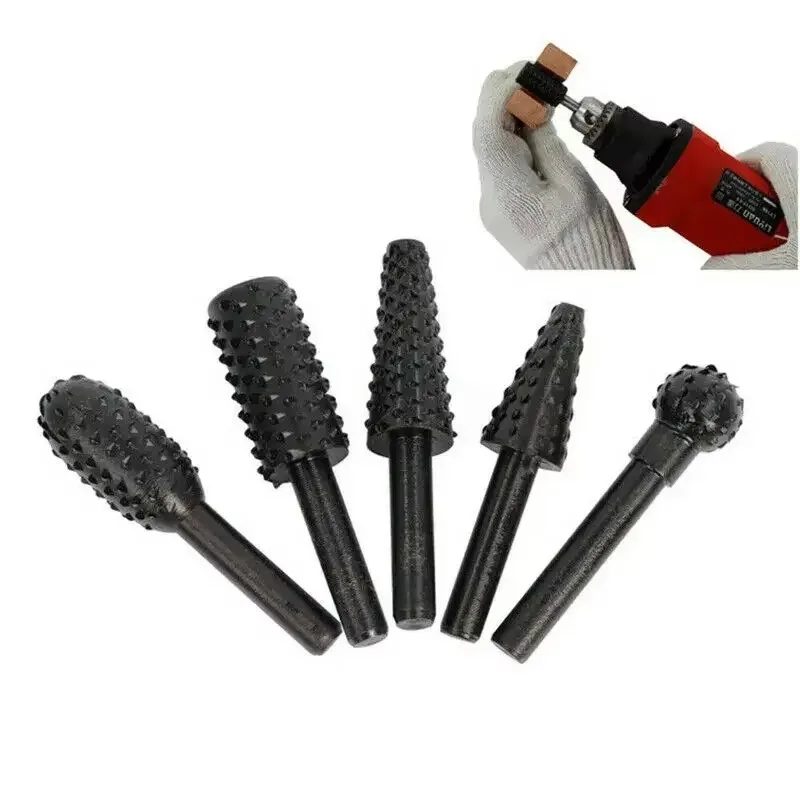 5pcs Rasp File Drill Bits Rasp - огляд і ціна Woodworking Files And Rasps