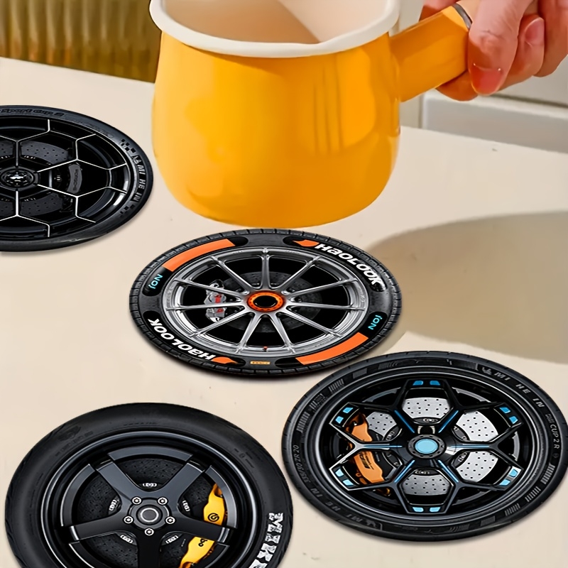 8 Pcs 2D Wooden Coasters Tire  - огляд і ціна Woodworking Room
