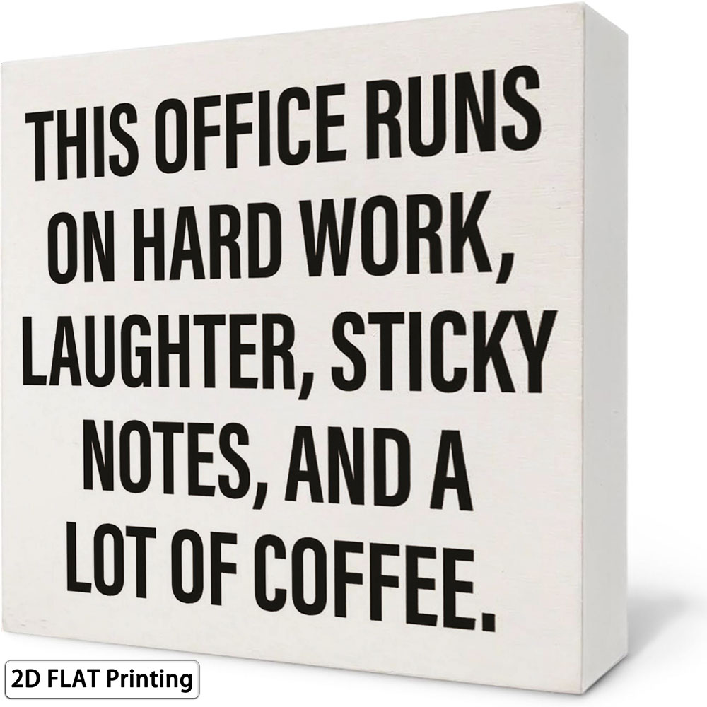 Office Coffee Quote Box Sign 5 - огляд і ціна Woodworking Quotes Funny