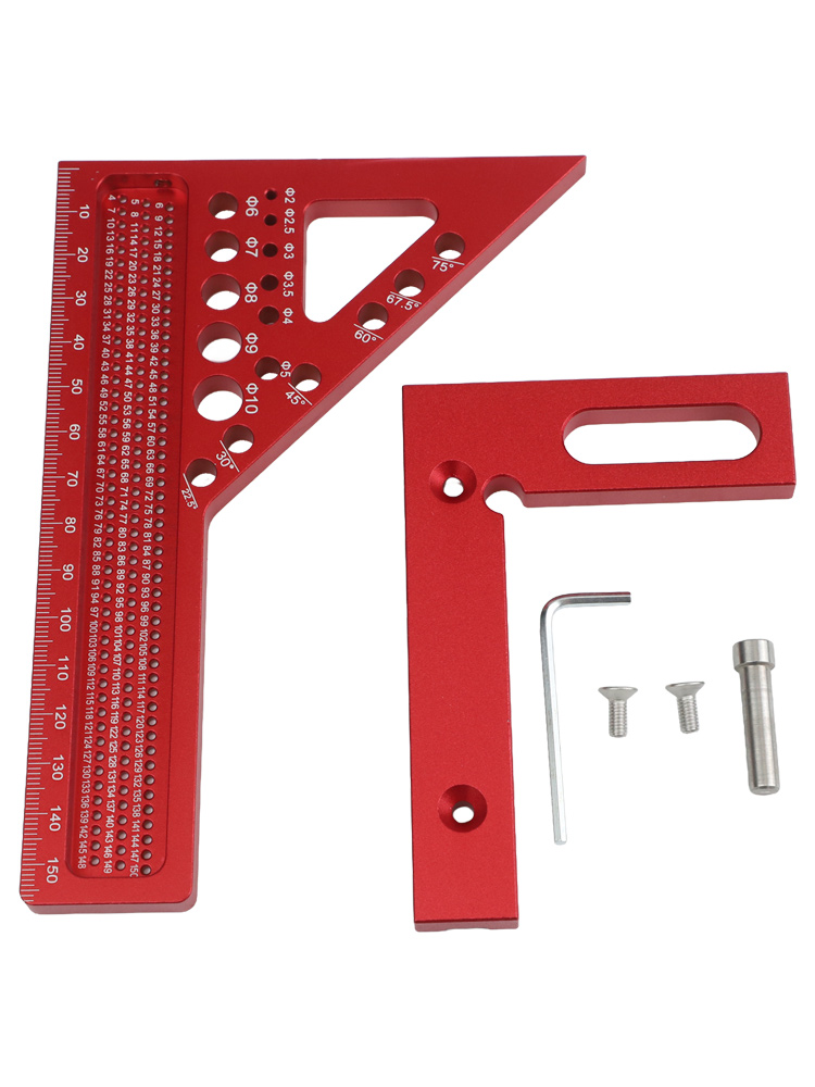 Red 3D Carpenter Square Ruler  - огляд і ціна Woodworking For Engineers