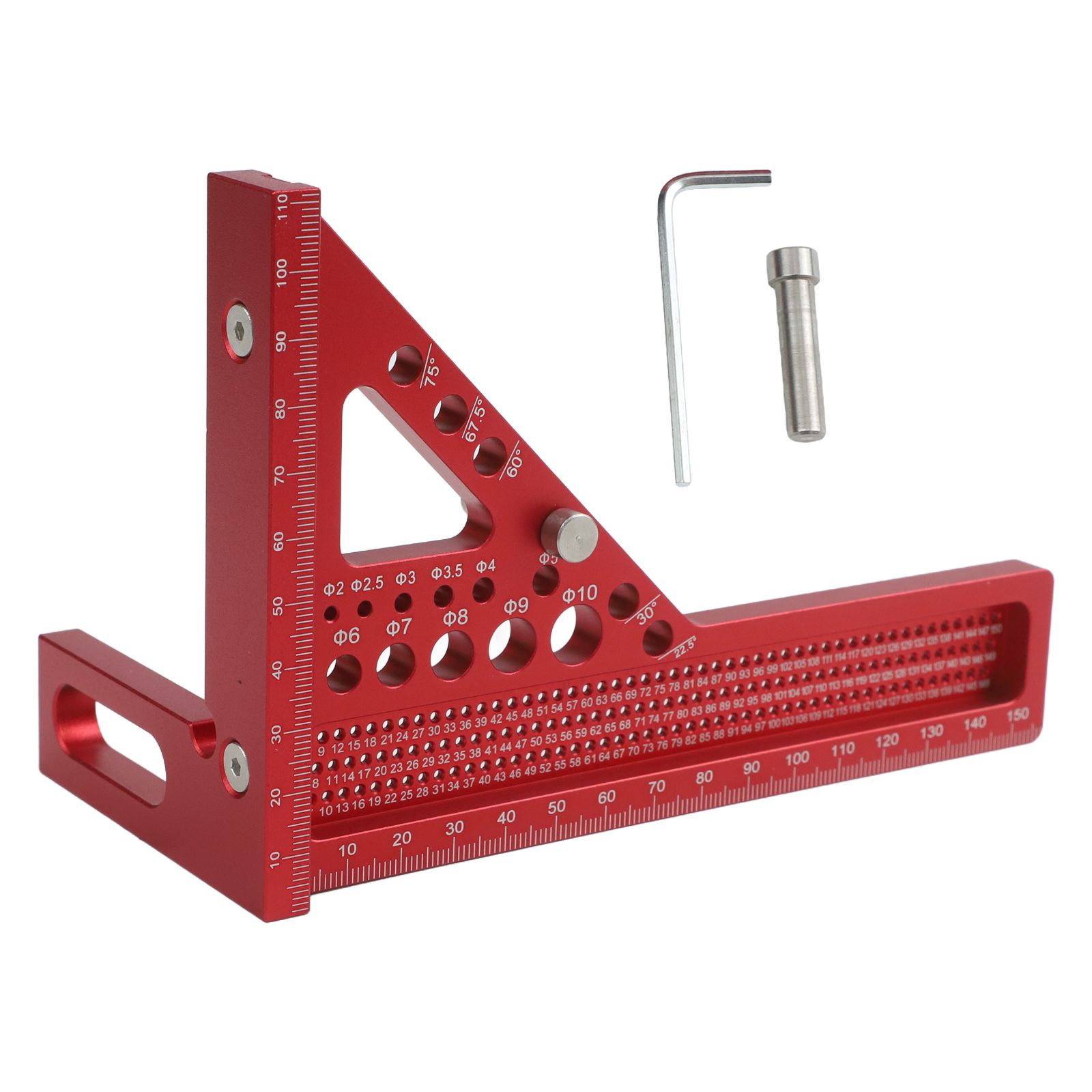 Red 3D Carpenter Square Ruler  - огляд і ціна Woodworking For Engineers