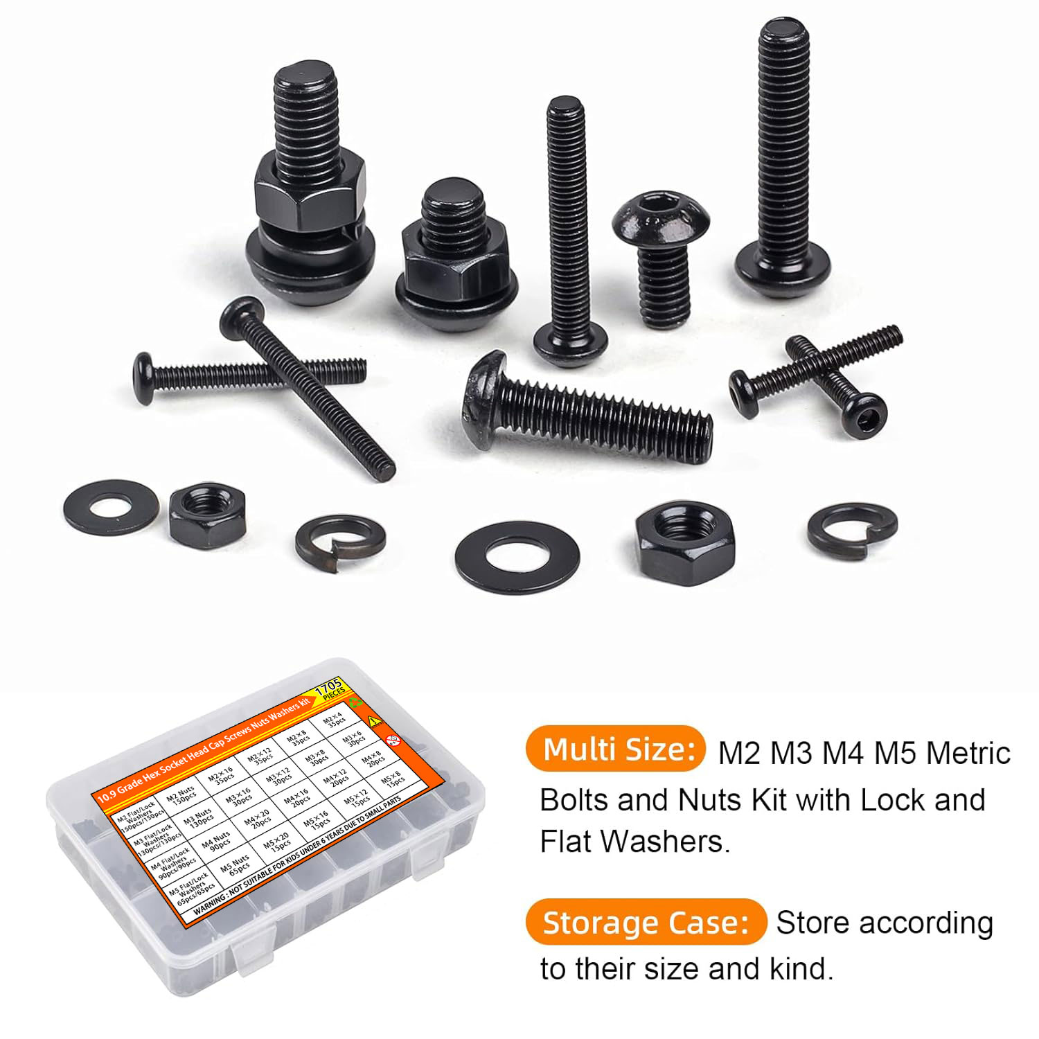 1705PCS Hex Button Head Screw  - огляд і ціна Woodworking Shop