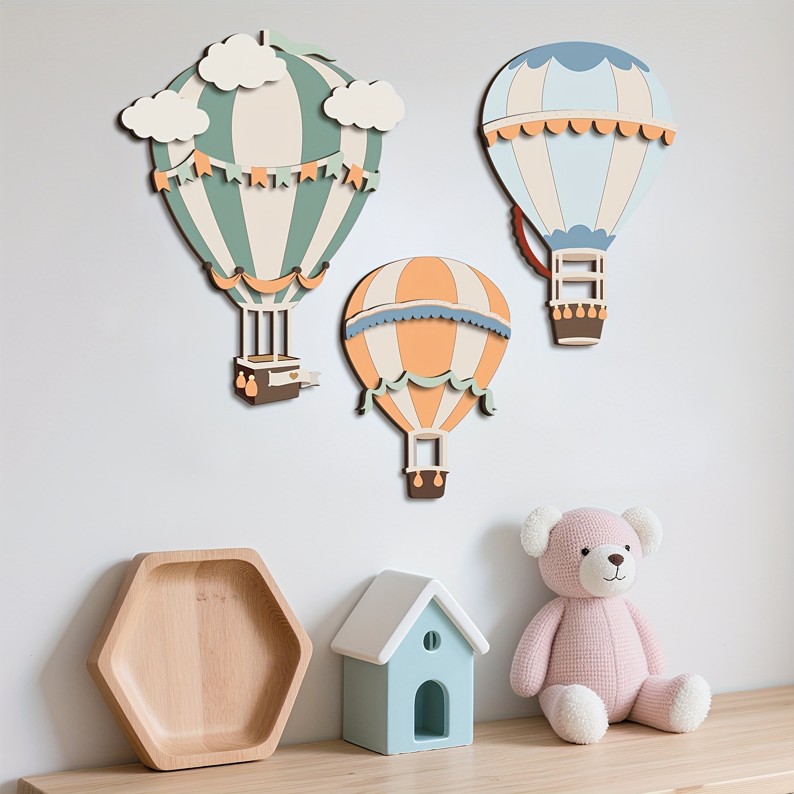 3D Cute Colorful Hot Air Ballo - огляд і ціна Woodworking Room
