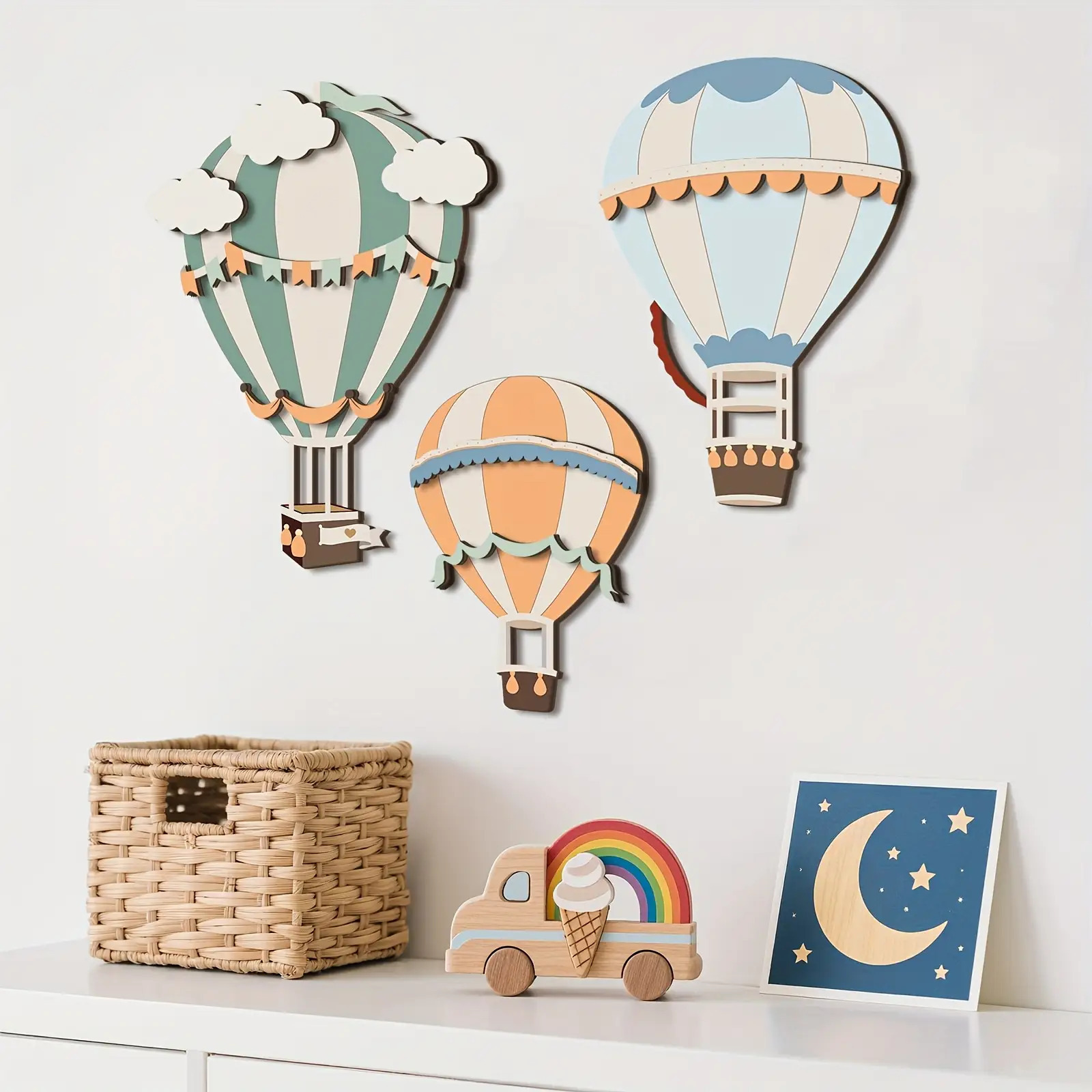 3D Cute Colorful Hot Air Ballo - огляд і ціна Woodworking Room