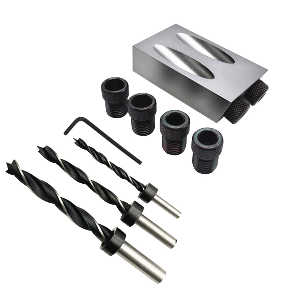 34pcs Oblique Hole Drill Set 1 - огляд і ціна Woodworking Drill Bits