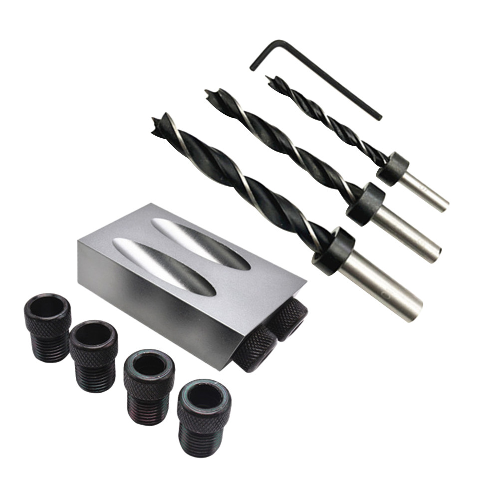 34pcs Oblique Hole Drill Set 1 - огляд і ціна Woodworking Drill Bits