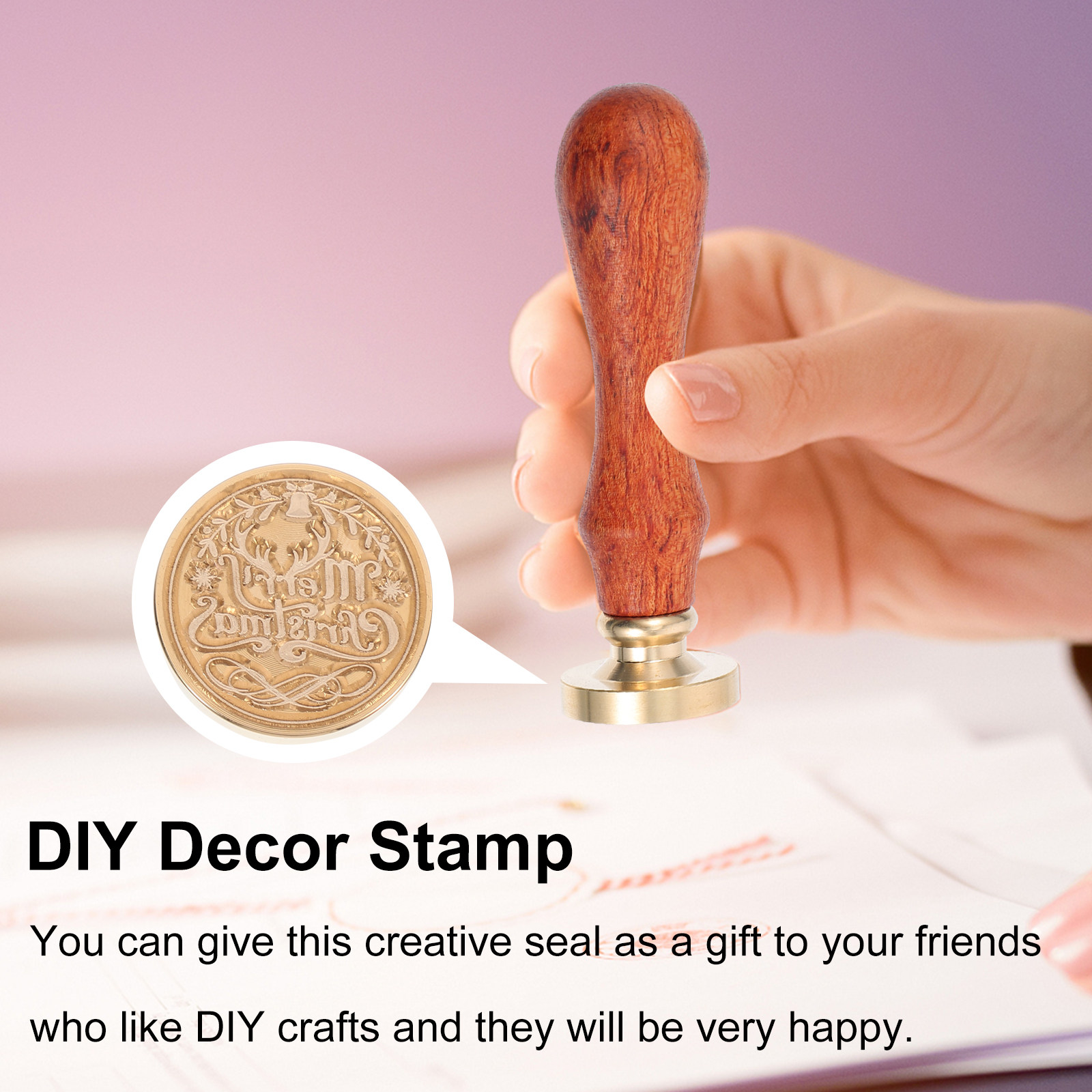 Christmas Wax Seal Retro Style - огляд і ціна Woodworking Xmas Gifts