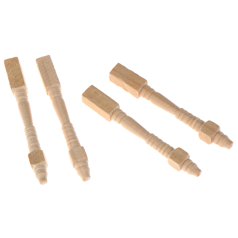 4Pcs 1:12 Dollhouse Miniature  - огляд і ціна Wood Woodworking