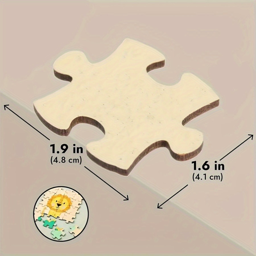 Natural Brown MDF Blank Puzzle - огляд і ціна Woodworking Jigsaw